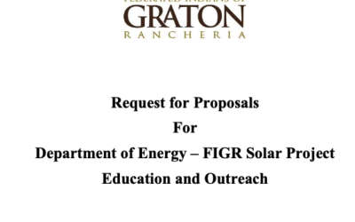 Request for Proposals For Department of Energy – FIGR Solar Project Education and Outreach